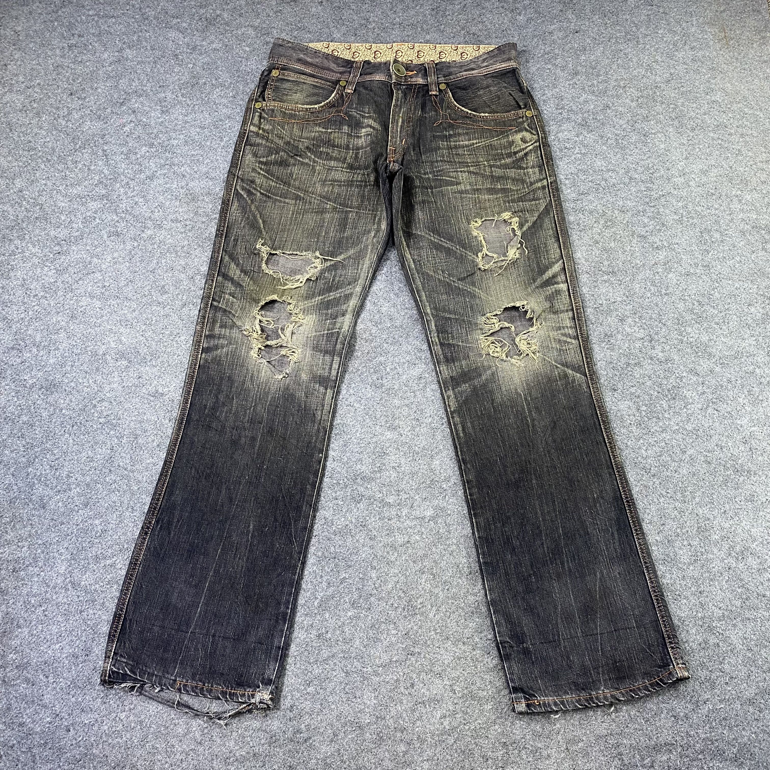 Edwin Edwin 503 Blue Trip Distressed Denim -J1176 Size US 34 / EU 50 - 2 Thumbnail
