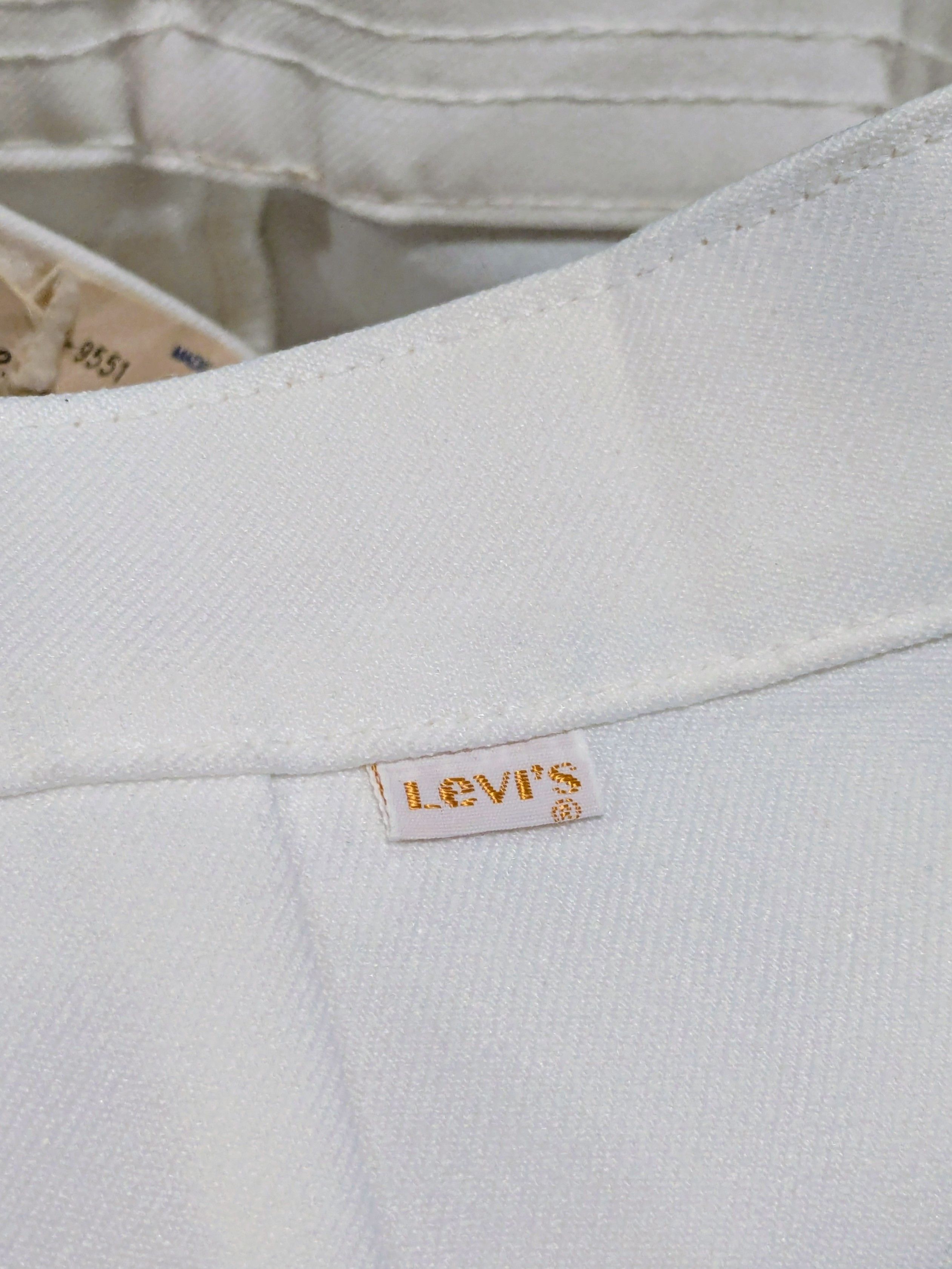 Levi's VTG 1980s Ivory Levi's USA Womens S/10S High Rise Wide Pants Size 26" / US 2 / IT 38 - 8 Thumbnail