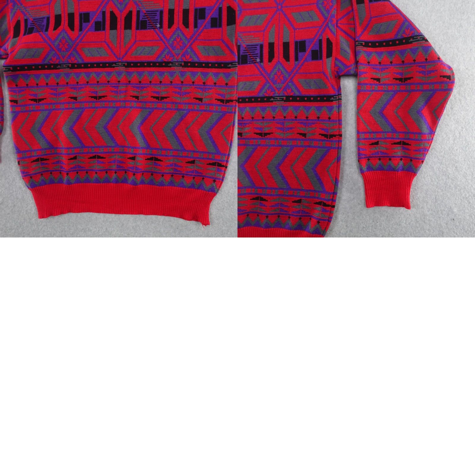 Vintage VINTAGE EIR Sports Sweater Unisex Medium Red Wool Knit Crew Neck Pullover Men Size M Size US M / EU 48-50 / 2 - 9 Thumbnail