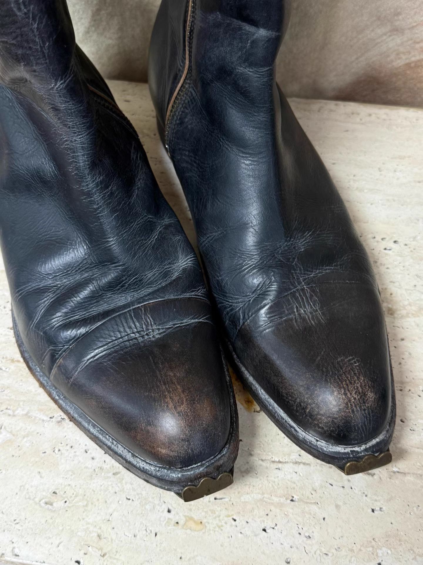 Maison MIHARA YASUHIRO Mihara Yasuhiro Vintage Toe Cap Upward Chelsea Boots K20 Size US 9 / IT 39 - 7 Thumbnail