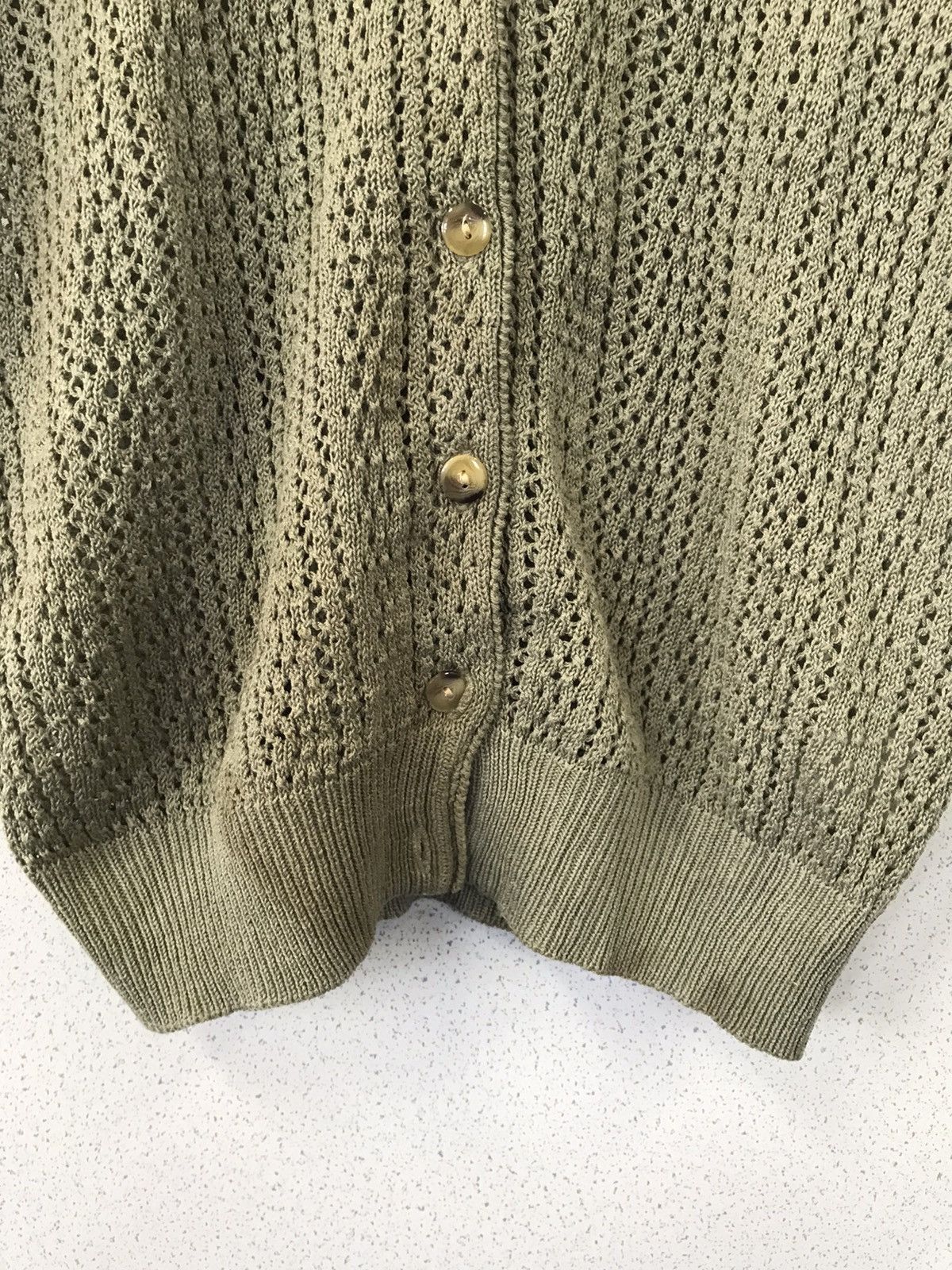Vintage 🌿 Pinion Olive Knit Cardigan - Size L 🌿 Size US L / EU 52-54 / 3 - 8 Thumbnail