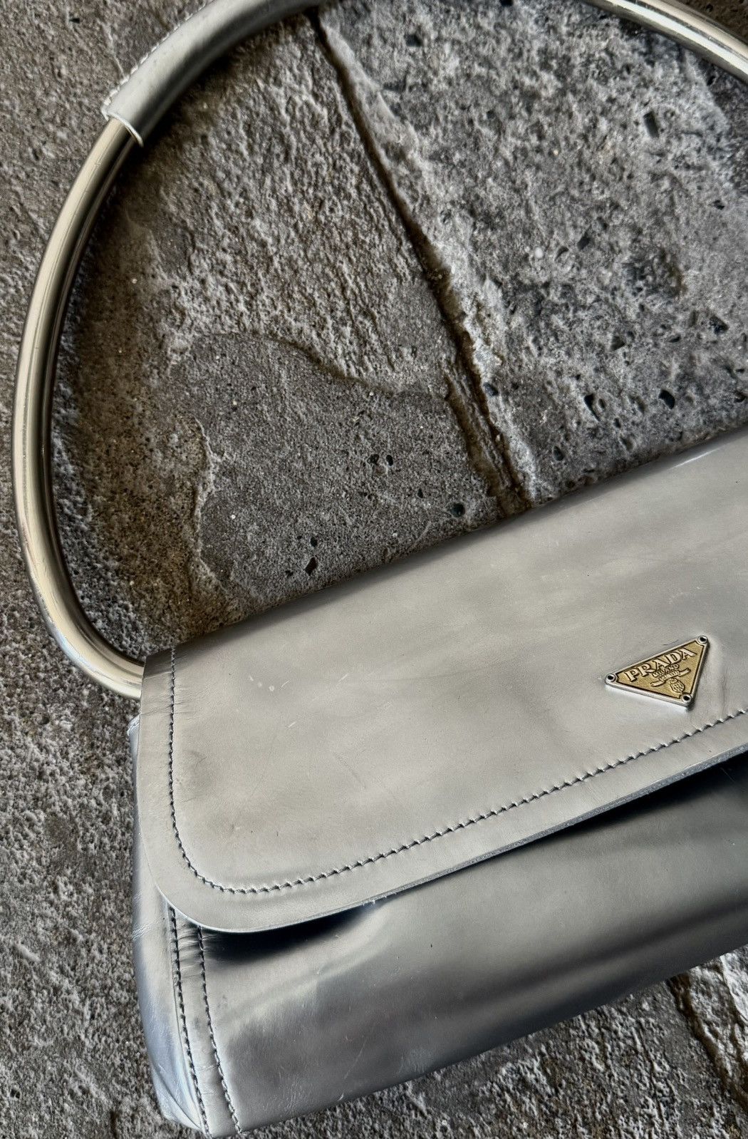 Prada Archive Prada - Miuccia - SS2003 - Silver Metal Swing Bag Size ONE SIZE - 15 Thumbnail