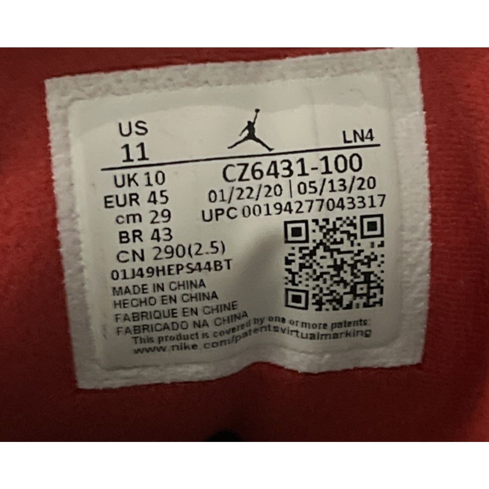 Jordan Brand × Nike Nike Air Jordan Retro 3 SE Denim Fire Red Size 11 Men’s US Size US 11 / EU 44 - 6 Thumbnail