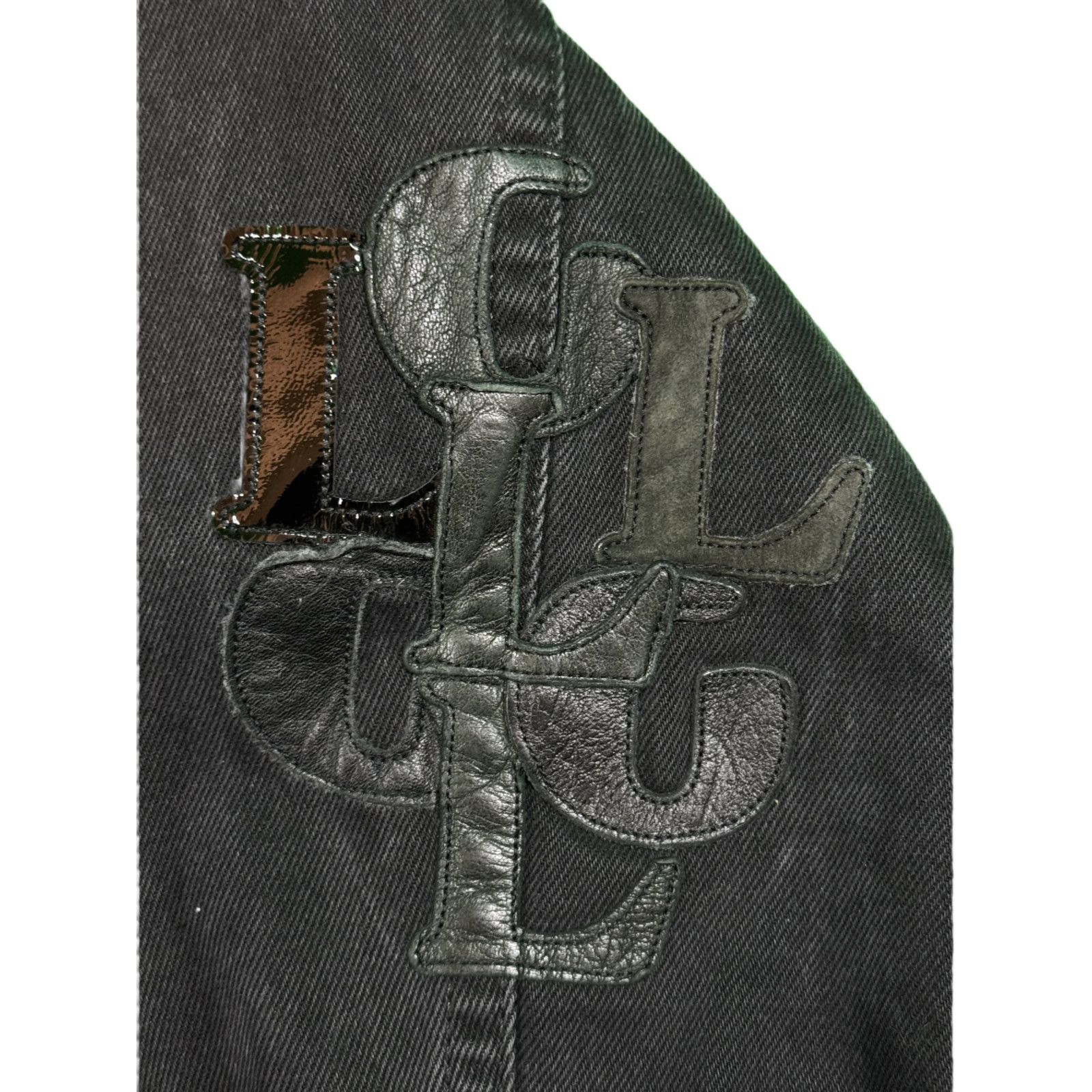 Gallery Dept. Gallery Dept. x Lanvin LG Patch Black Jean Jeacket Size US L / EU 52-54 / 3 - 3 Thumbnail