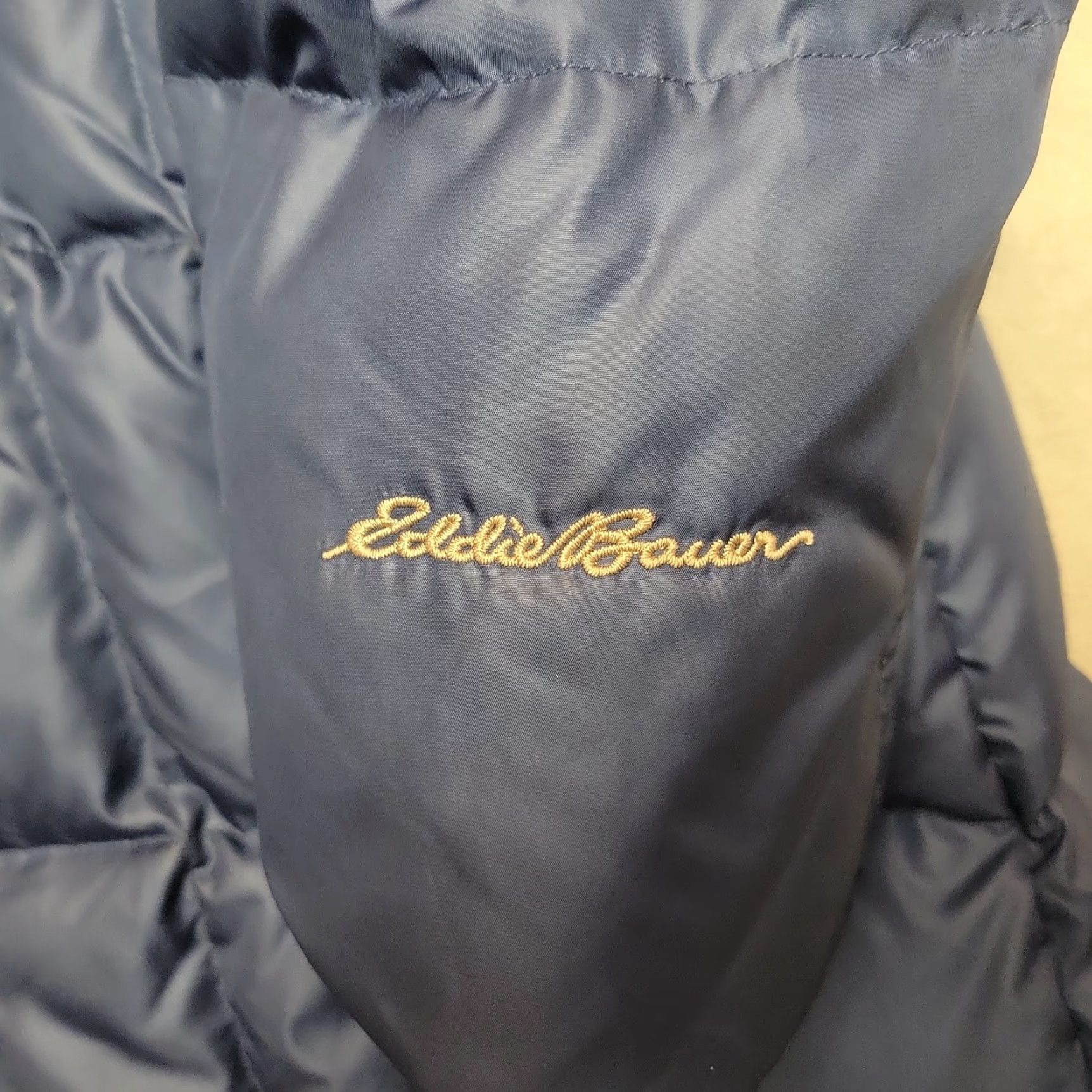 Eddie Bauer VINTAGE Eddie Bauer Down Coat Womens XS Blue Puffer Jacket Removable Hood Long Parka Size XS / US 0-2 / IT 36-38 - 5 Thumbnail