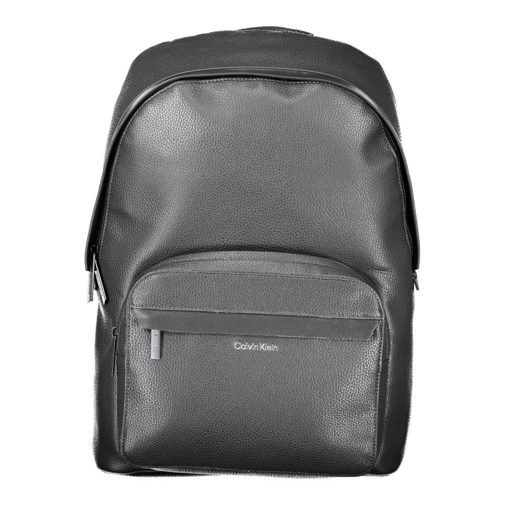 Calvin Klein Black Polyester Men's Backpack Size ONE SIZE - 1 Thumbnail