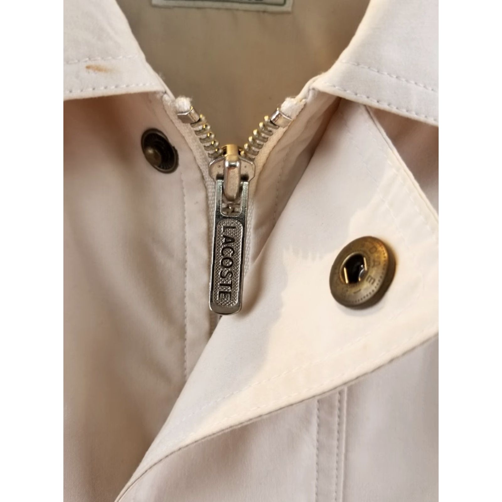 Lacoste VINTAGE Lacoste Beige Light Weather Jacket Coat SZ Large Coat Men L Beige 90s Overcoat Mens Size US L / EU 52-54 / 3 - 5 Thumbnail