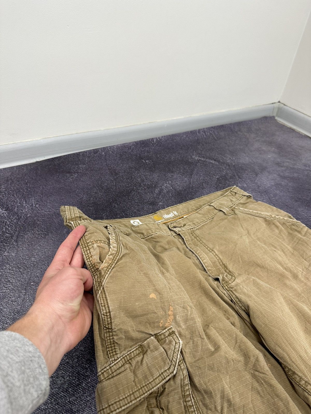 Carhartt Vintage Carhartt Cargo Baggy Distressed Opium USA Work Pants Size US 38 / EU 54 - 15 Thumbnail