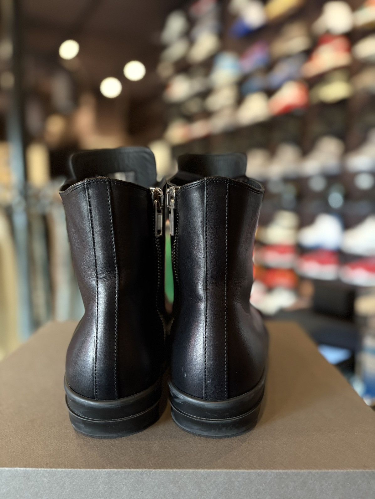 Rick Owens Rick Owen’s Triple Black Ramones High Clean OG Size 43.5 Size US 10.5 / EU 43-44 - 3 Thumbnail