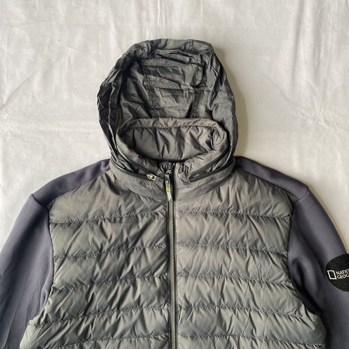 Goretex × Japanese Brand National Geographic Hybrid Puffer Quilted Gorpcore Jacket Size US XL / EU 56 / 4 - 6 Thumbnail