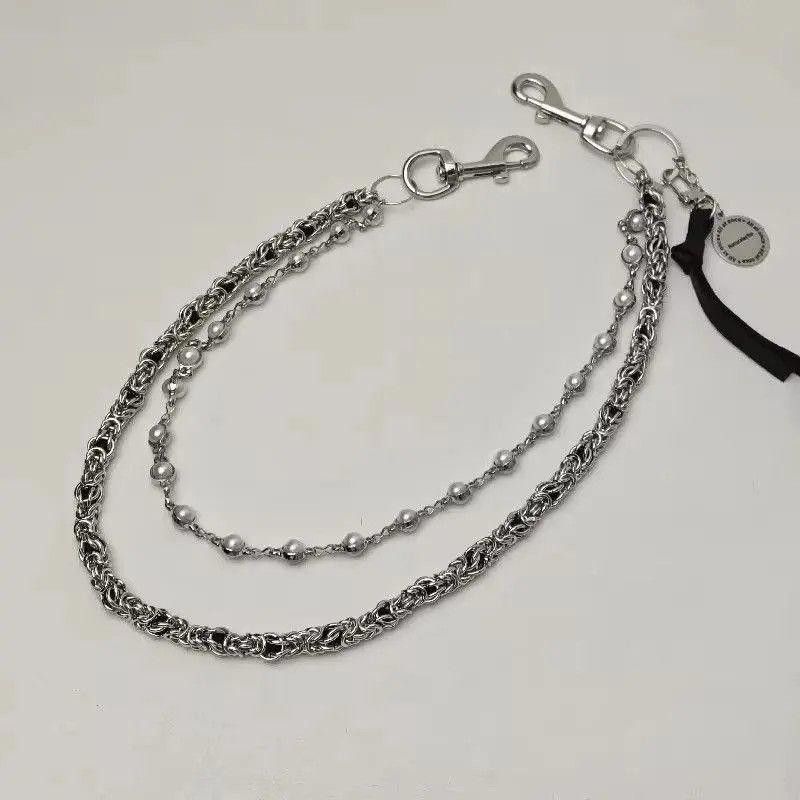 Jewelry 2 Layer Natural Echo Pearled Wallet Chain Size ONE SIZE - 5 Thumbnail