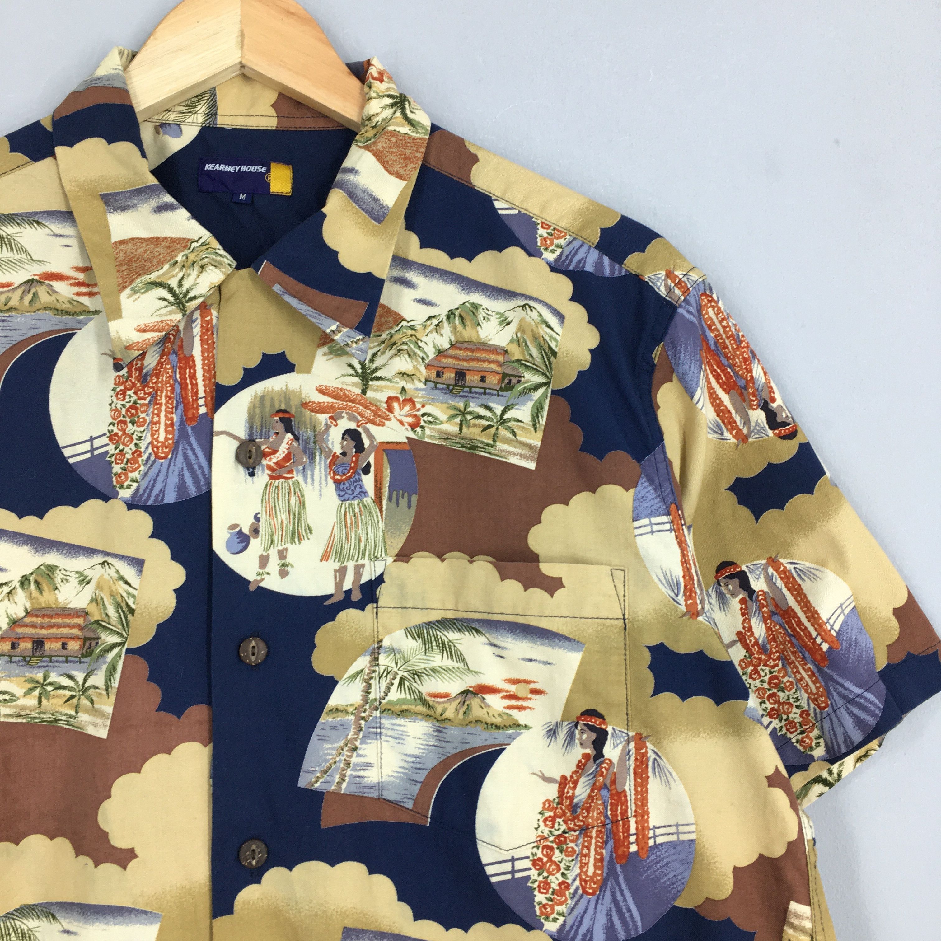 Life's a Beach Vintage Kearney House Hula Girl Aloha Cotton Shirt Medium Size US M / EU 48-50 / 2 - 2 Thumbnail