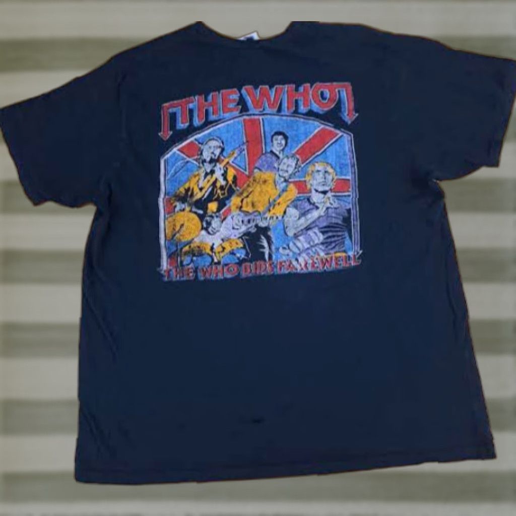 X-LARGE VINTAGE The Who T-Shirt Black XL Unisex Adults Merch Rock Tee Moon 90s Farewell Concert Merch Style Shirt Mens Womens Size US XL / EU 56 / 4 - 1 Thumbnail