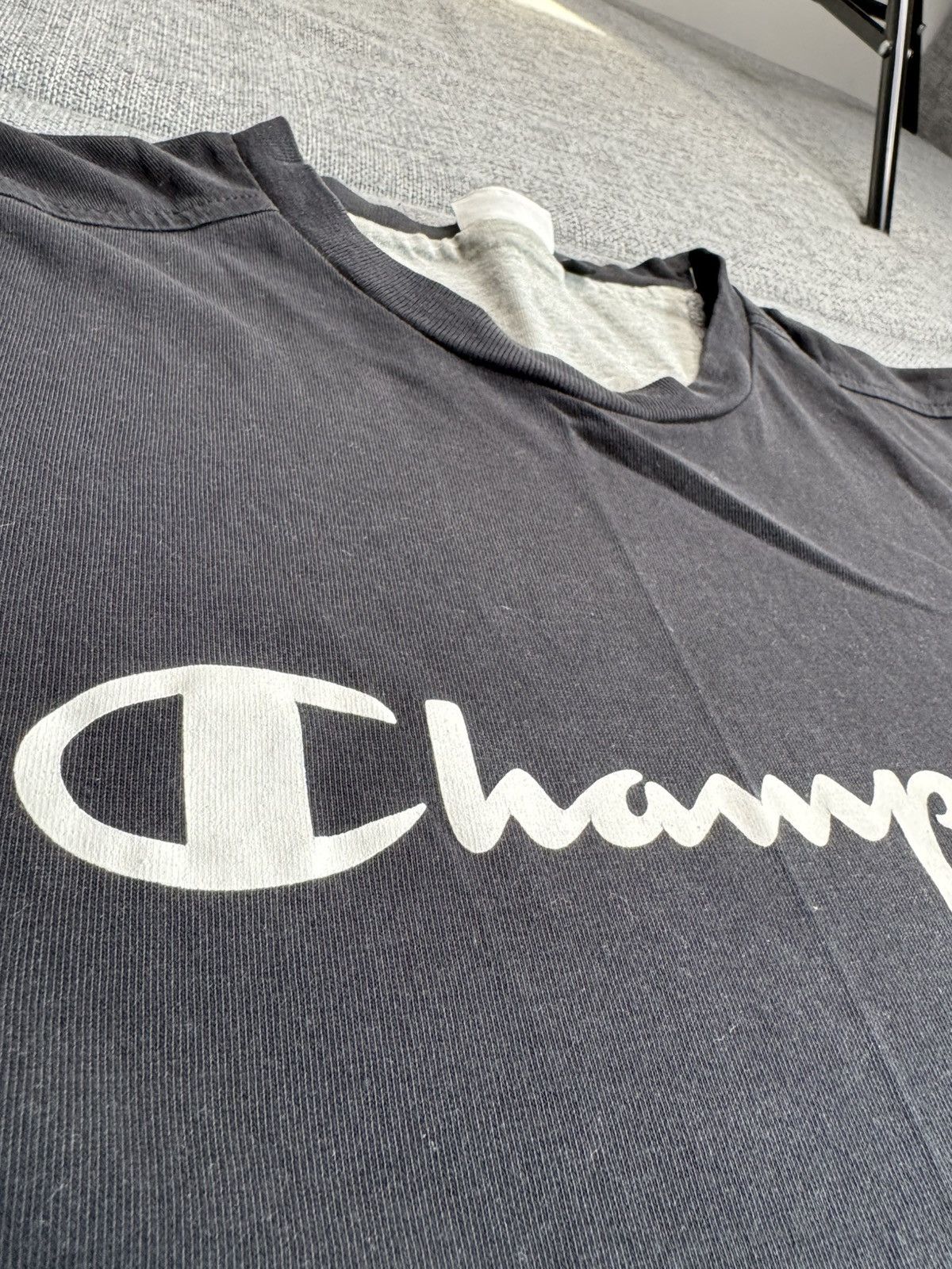 Champion Vintage Champion Big Logo black T-Shirt S Size US S / EU 44-46 / 1 - 2 Thumbnail