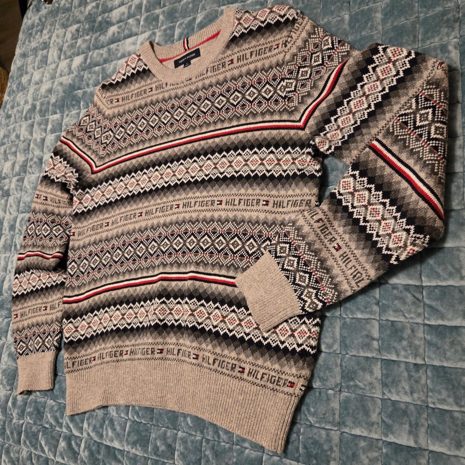 Tommy Hilfiger Tommy Hilfiger Men's Flynn Fair Isle Sweater Size US M / EU 48-50 / 2 - 2 Thumbnail