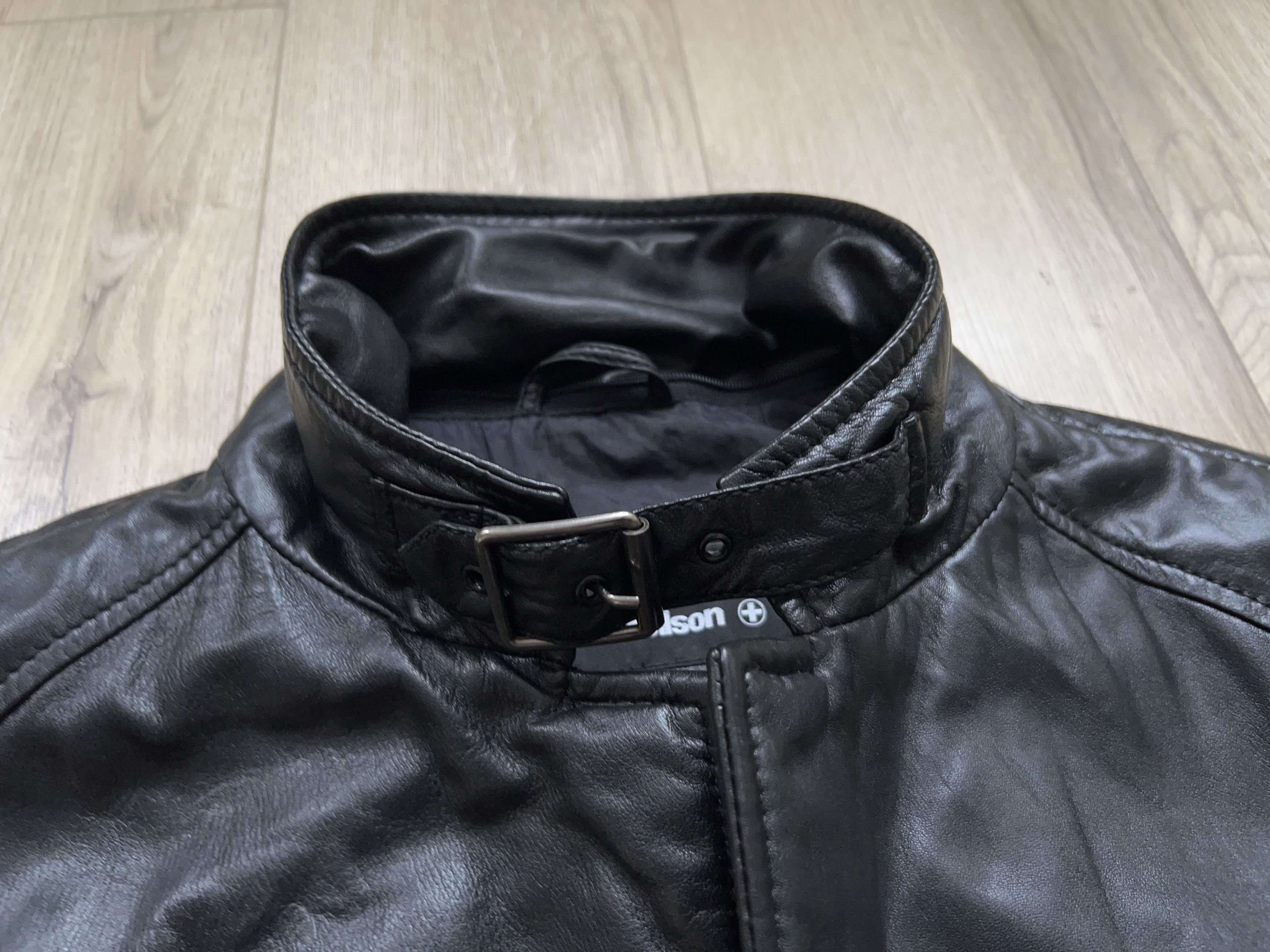 Strellson Mens Swiss Black Soft Leather Jacket Blazer Style Size 50 M Size US M / EU 48-50 / 2 - 7 Thumbnail