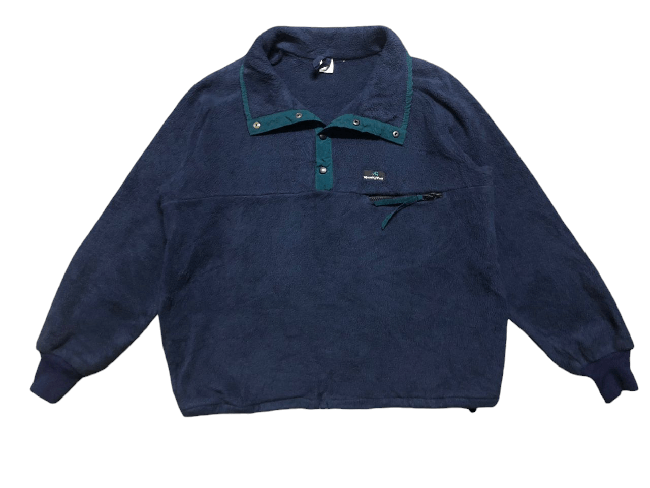 Vintage Vintage 90s Wyoming Wear Half Button Fleece Size US M / EU 48-50 / 2 - 1 Thumbnail
