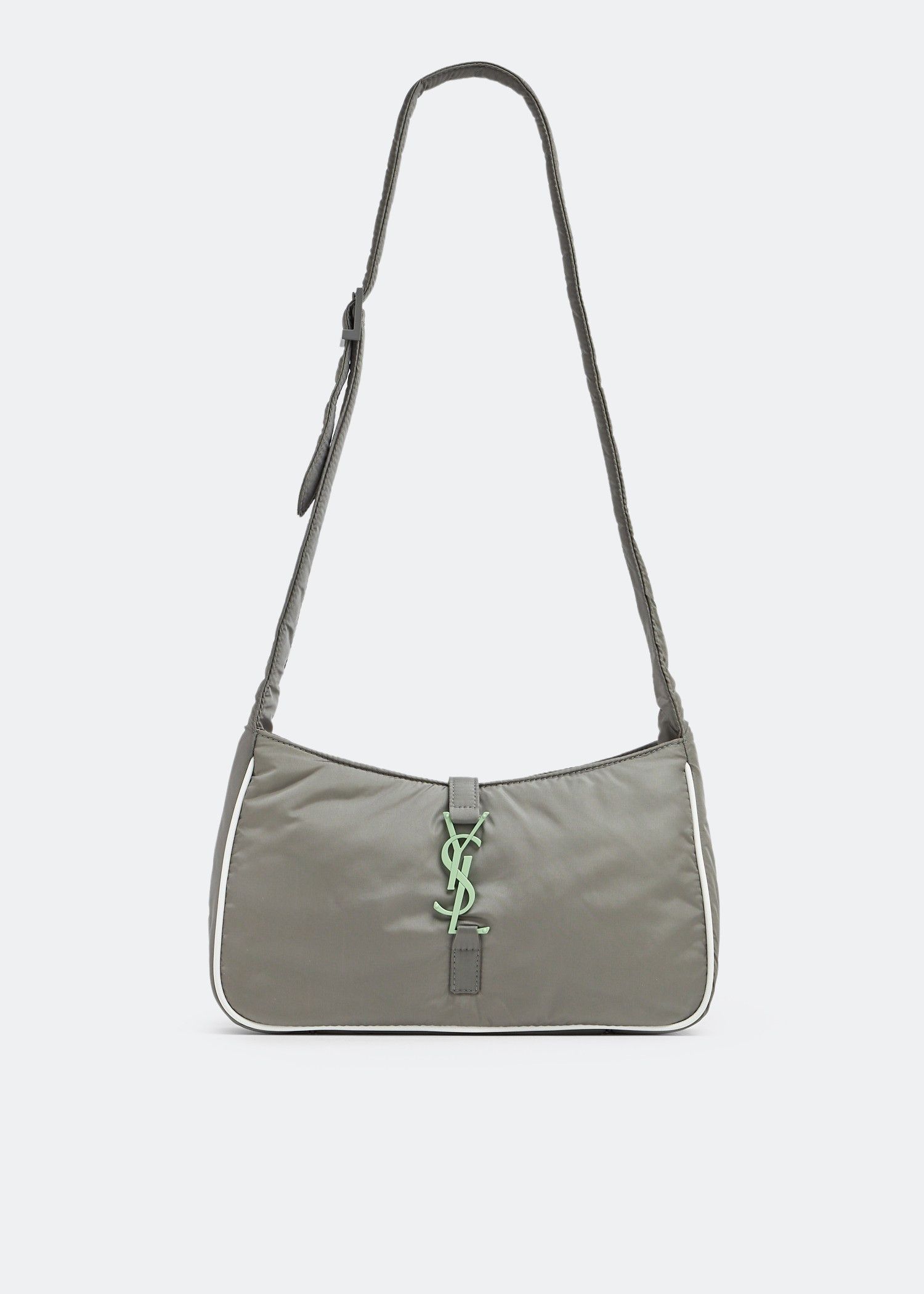 Saint Laurent Paris o1s1wg111124 Size: OS / Le 5 À 7 Crossbody Bag in Grey Size ONE SIZE - 1 Thumbnail