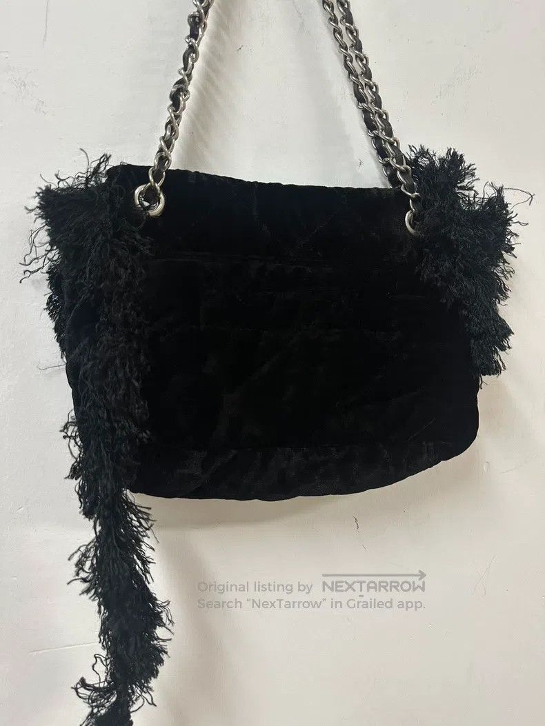 Junya Watanabe Junya Watanabe Fringe Velvet Handbag Size ONE SIZE - 6 Thumbnail