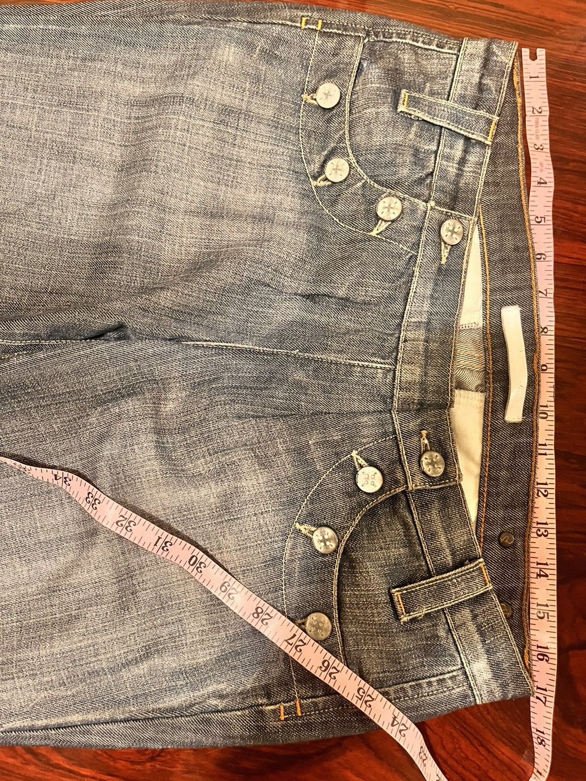 Vintage “freedom of choice” wide bottom jeans Size US 33 - 4 Thumbnail