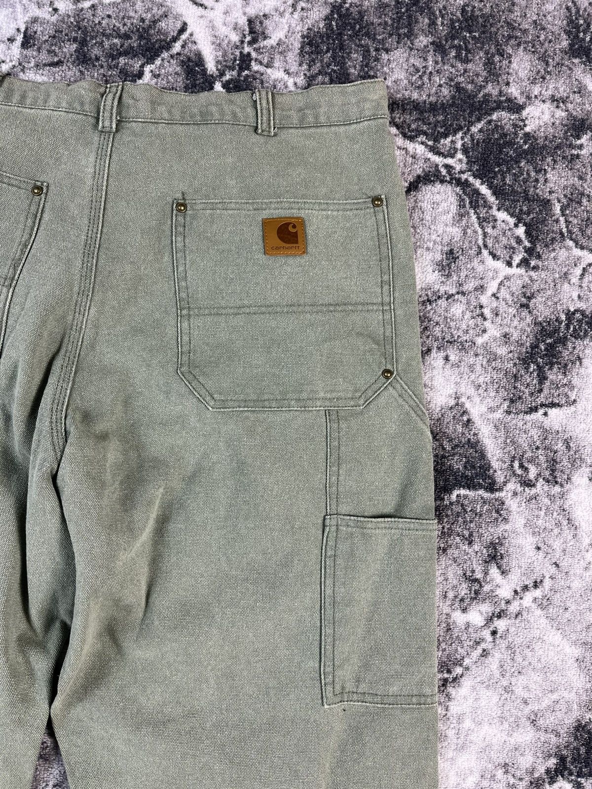 Carhartt Carhartt Green Work Pants Cargo Loose Fit W34 USA Size US 34 / EU 50 - 12 Thumbnail