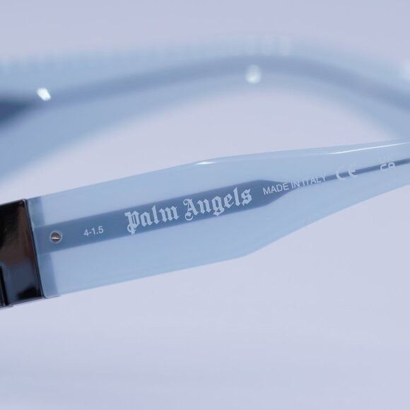 Palm Angels Palm Angels PERI10J MAGNOLIA 4007 Sunglasses Blue Rectangle Size ONE SIZE - 6 Thumbnail