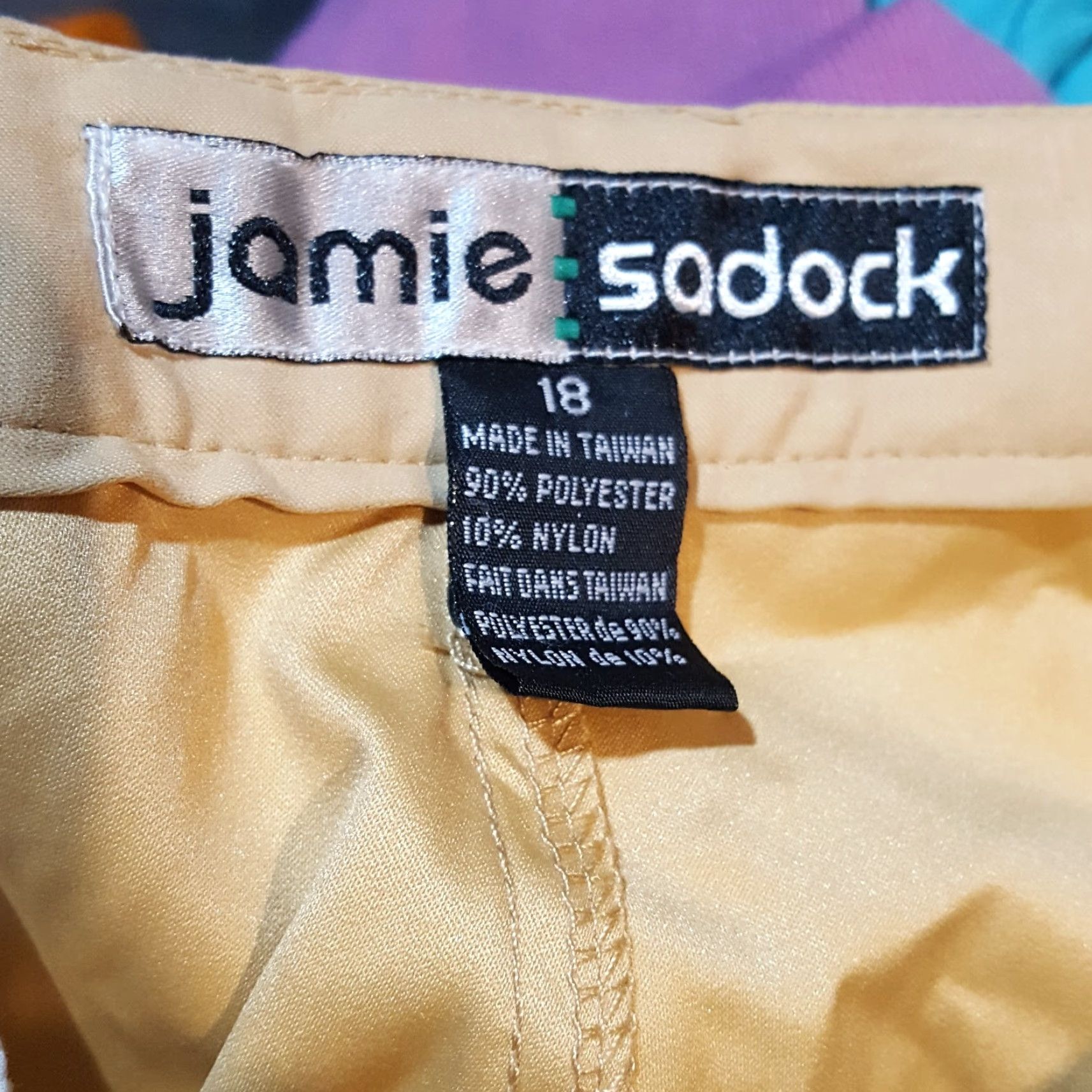 Vintage VINTAGE Jamie Sadock Golf High Waisted Athletic Women's 18 Beige Retro Shorts Size 40" / US 18 - 8 Thumbnail