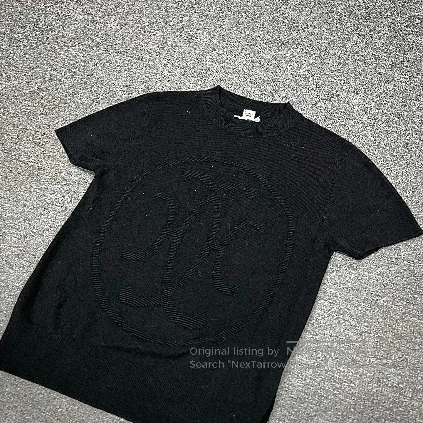 Hermes Hermes Jacquard Logo Cashmere Short. Size S / US 4 / IT 40 - 2 Thumbnail