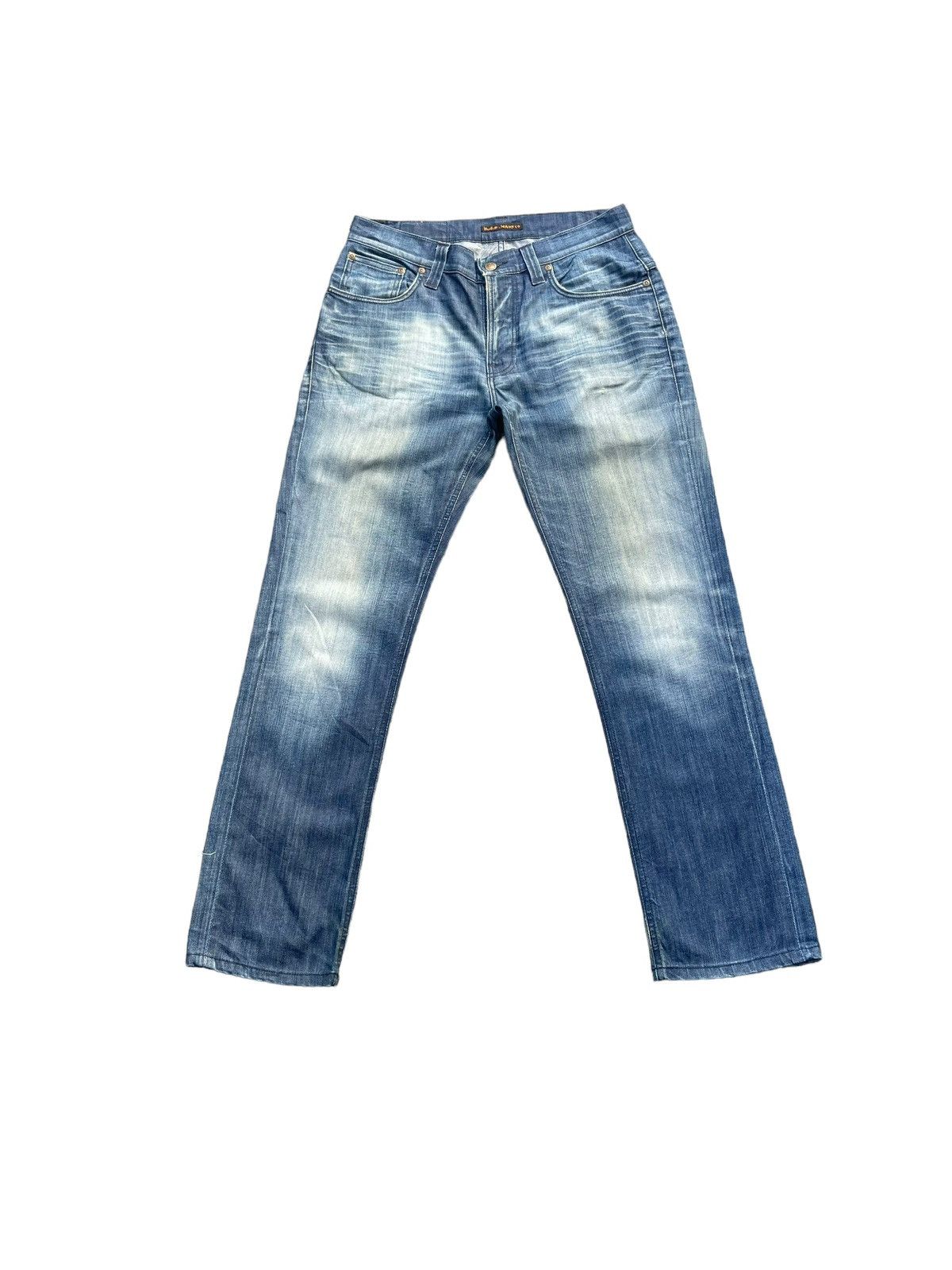 Nudie Jeans Nudie Thin Finn Faded Wash Denim Size US 33 - 1 Thumbnail