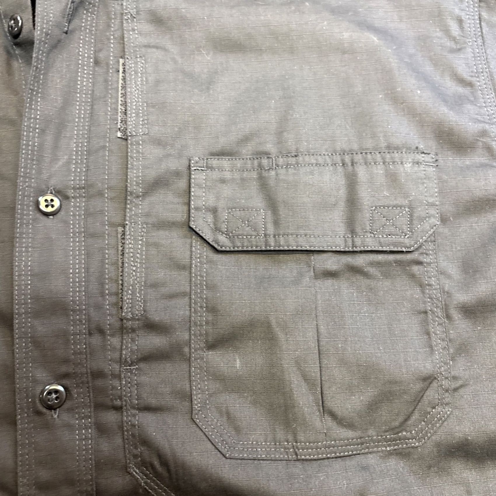 Vintage 5.11 Tactical Twill TDU Long Sleeve Shirt Mens XL Black Button Up Pockets Size US XL / EU 56 / 4 - 2 Thumbnail
