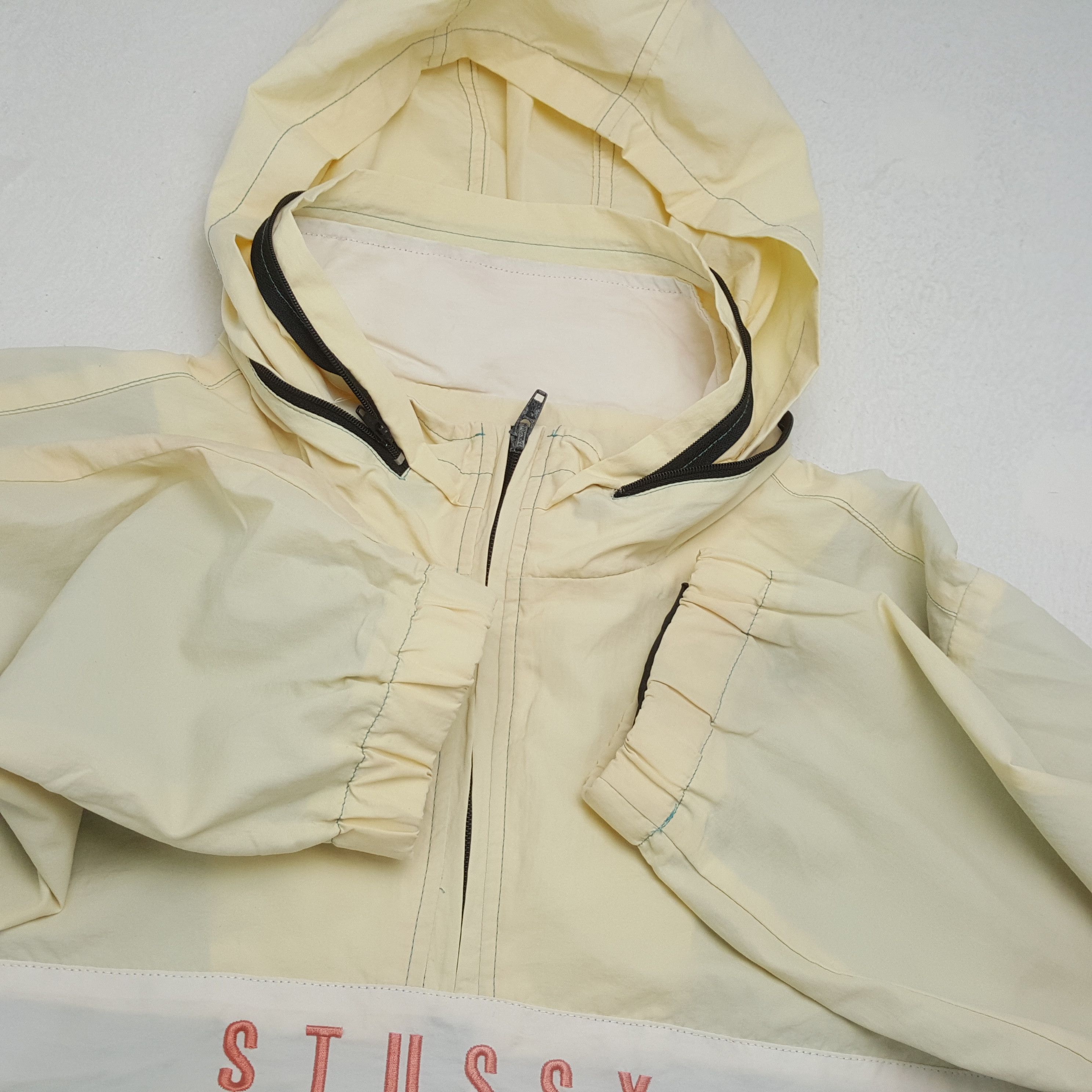 Stussy × Vintage STUSSY Streetwear Custom Art Half Zipper Jacket Hoodies Size US L / EU 52-54 / 3 - 10 Thumbnail