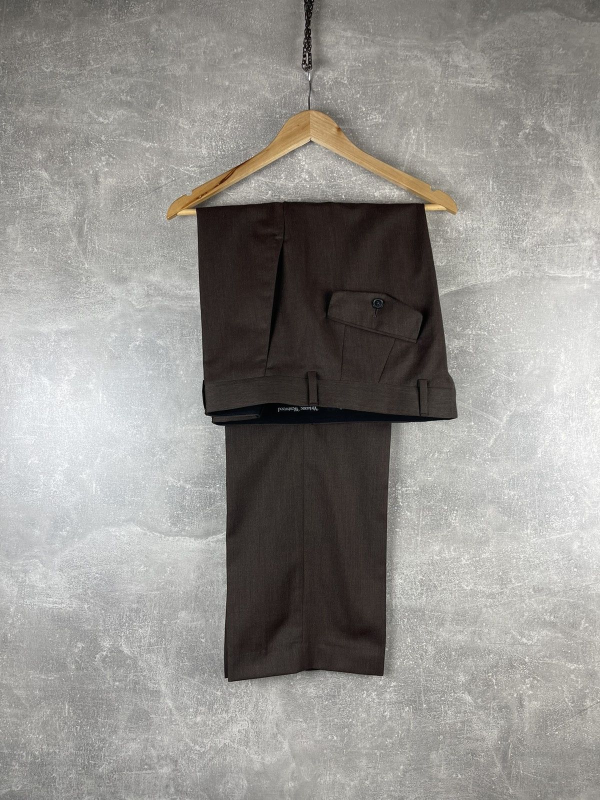 Vivienne Westwood Vivienne Westwood RAF Archive Wool Suit Brown Serge Wool Size 50R - 11 Thumbnail