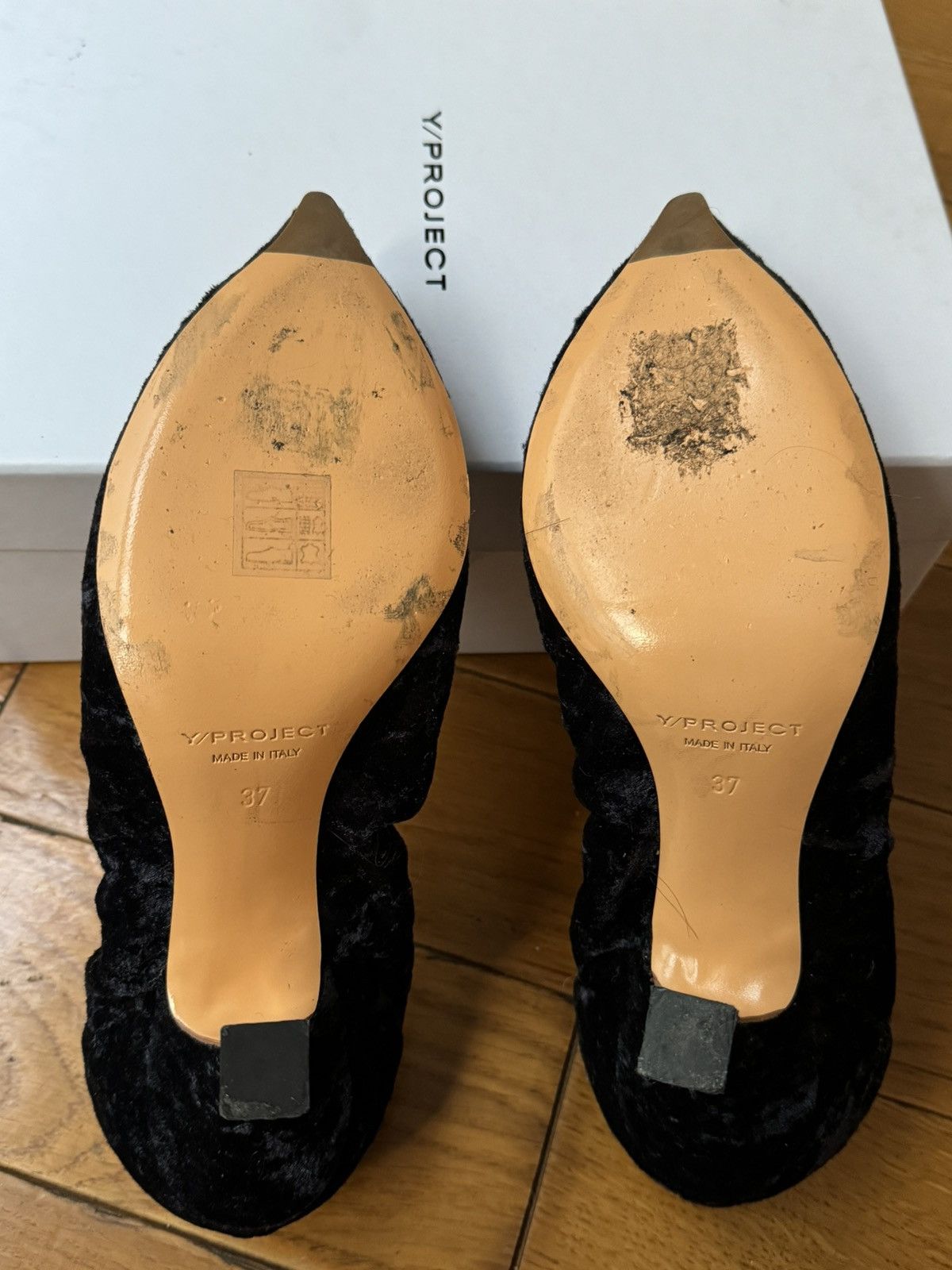 Y/Project Gathered velvet heels from Y/project Size US 6 / IT 36 - 5 Thumbnail