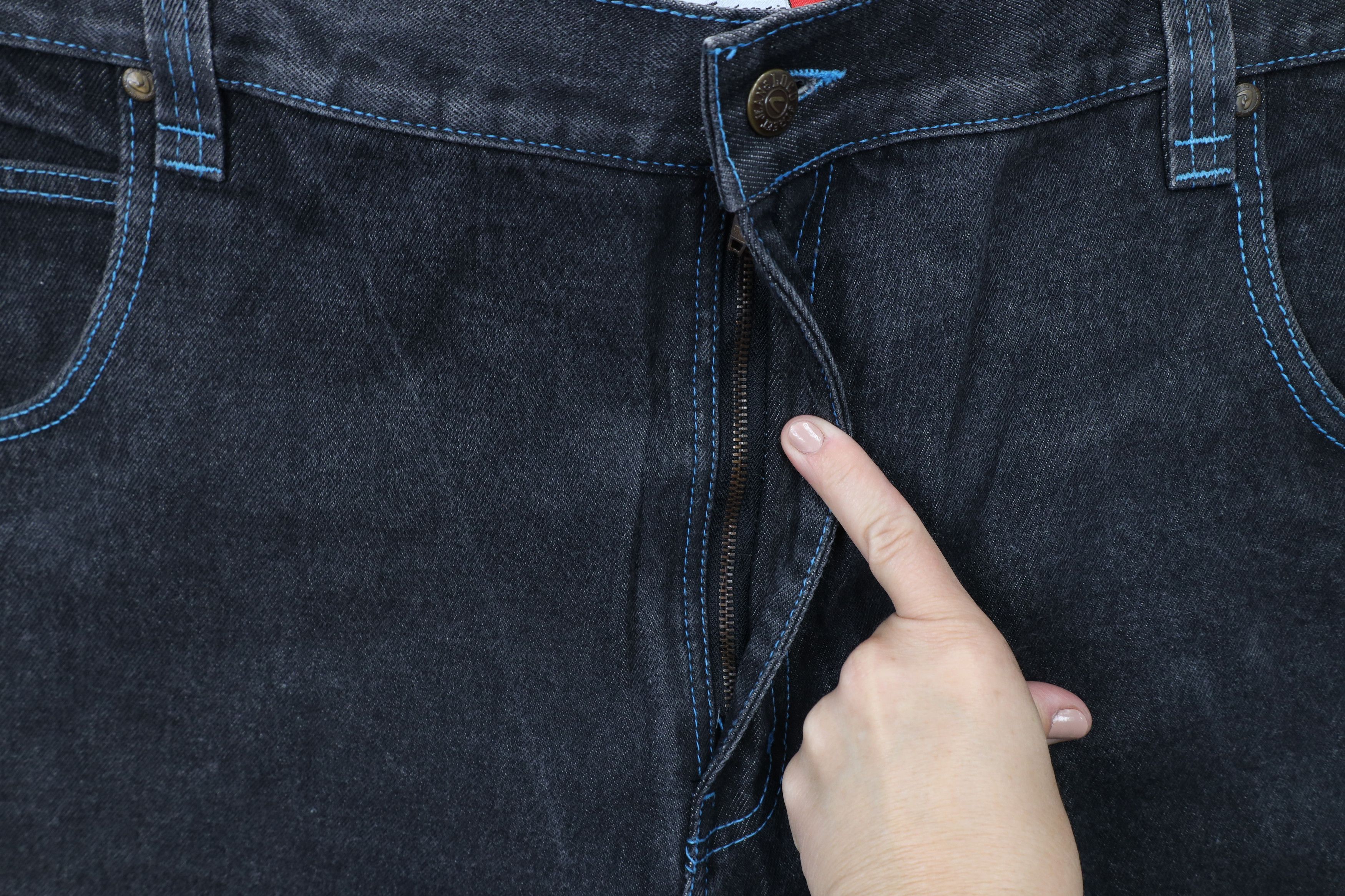 Vintage Vintage 90s Streetwear Baggy Fit Wide Leg Denim Jeans Black Size US 44 / EU 60 - 5 Thumbnail
