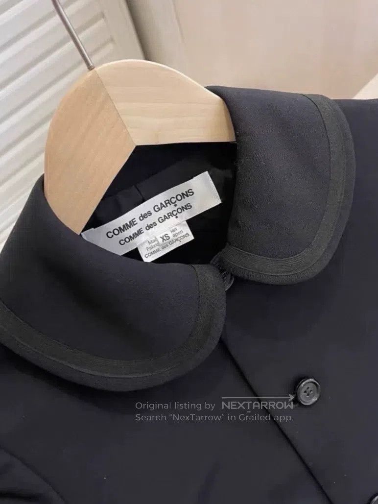 Comme des Garcons Comme Des Garcons Navy collar top coat Size XS / US 0-2 / IT 36-38 - 3 Thumbnail