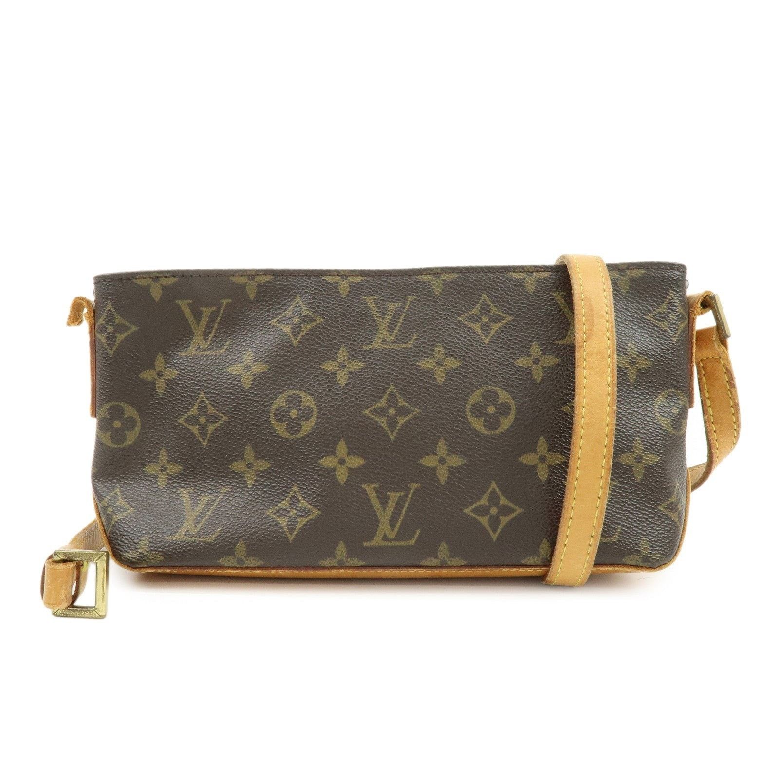 Louis Vuitton Louis Vuitton Monogram Trotteur Canvas Shoulder Bag Brown Size ONE SIZE - 1 Thumbnail