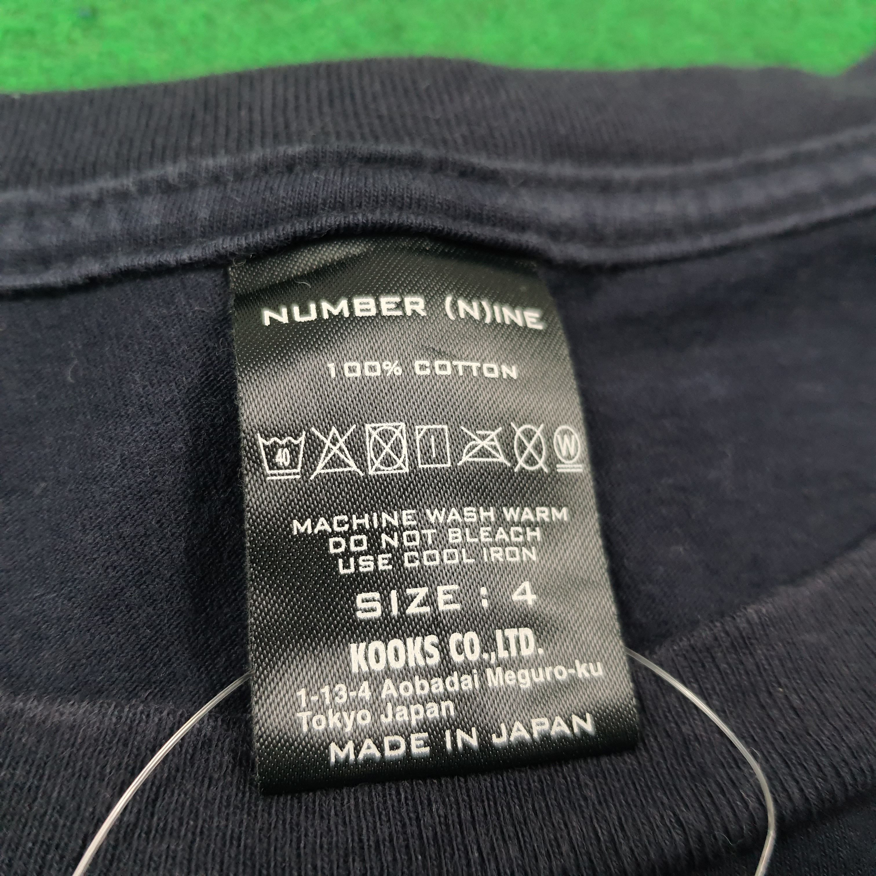 Number (N)ine Vintage Number Nine Spell Out Center Logo Tshirt C285N55 Size US L / EU 52-54 / 3 - 5 Thumbnail