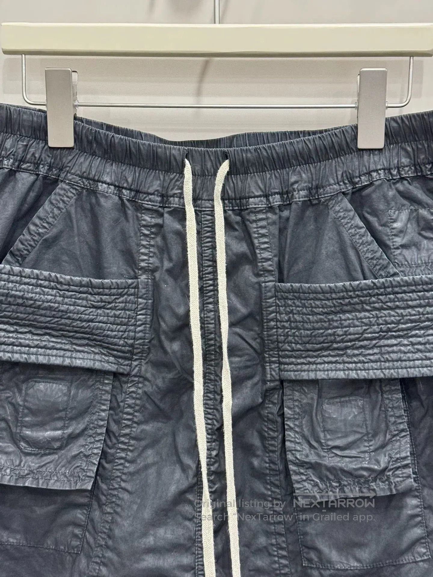 Rick Owens Rick Owens Double Ring Waxed Shorts. Size US 44 / EU 60 - 3 Thumbnail