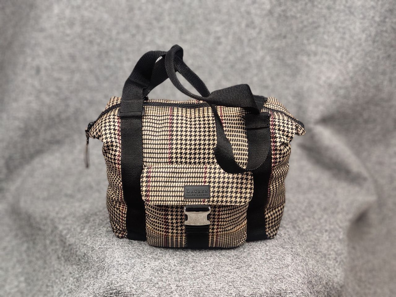 Ralph Lauren Vintage Lauren Ralph Lauren Houndstooth Tote Shoulder Bag Size ONE SIZE - 2 Thumbnail