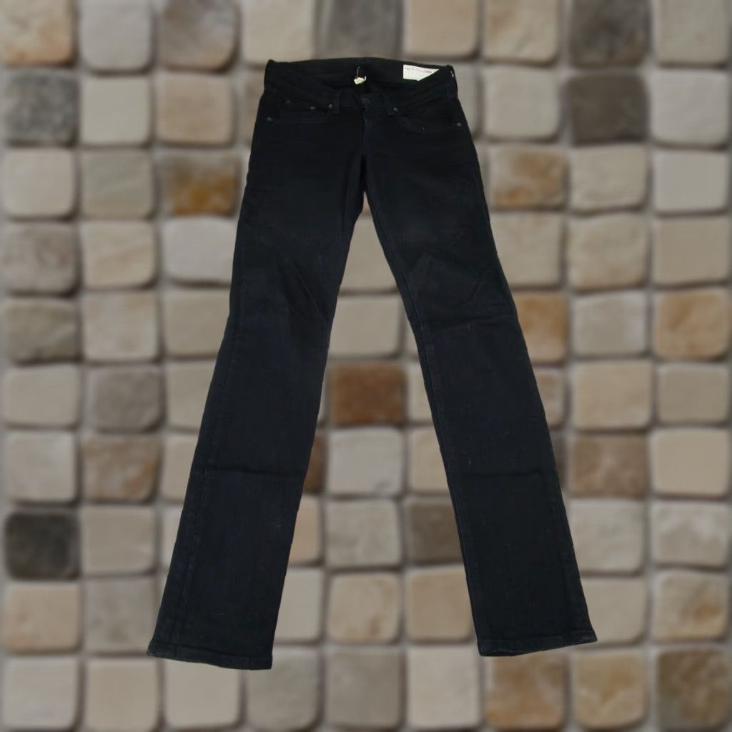 Rag & Bone rag & bone Jeans Womens 25 Black Denim Low Rise Skinny Jeans Womens 25 Black Denim Rag & Bone Skinny Womens Size 42" / US 20 - 1 Thumbnail