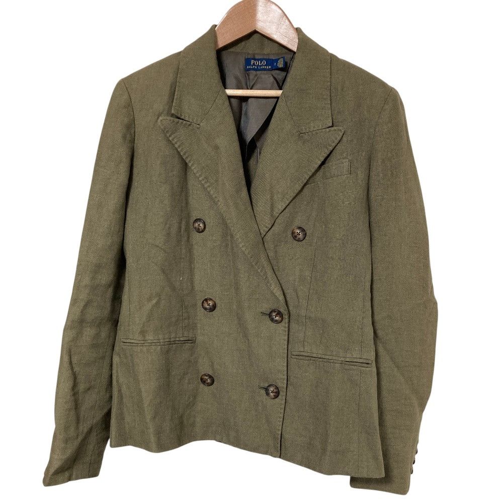 Ralph Lauren Ralph Lauren Polo Ralph Lauren Linen Double Breasted Jacket Textile Outerwear DUTY FREE for USA Size ONE SIZE - 1 Thumbnail