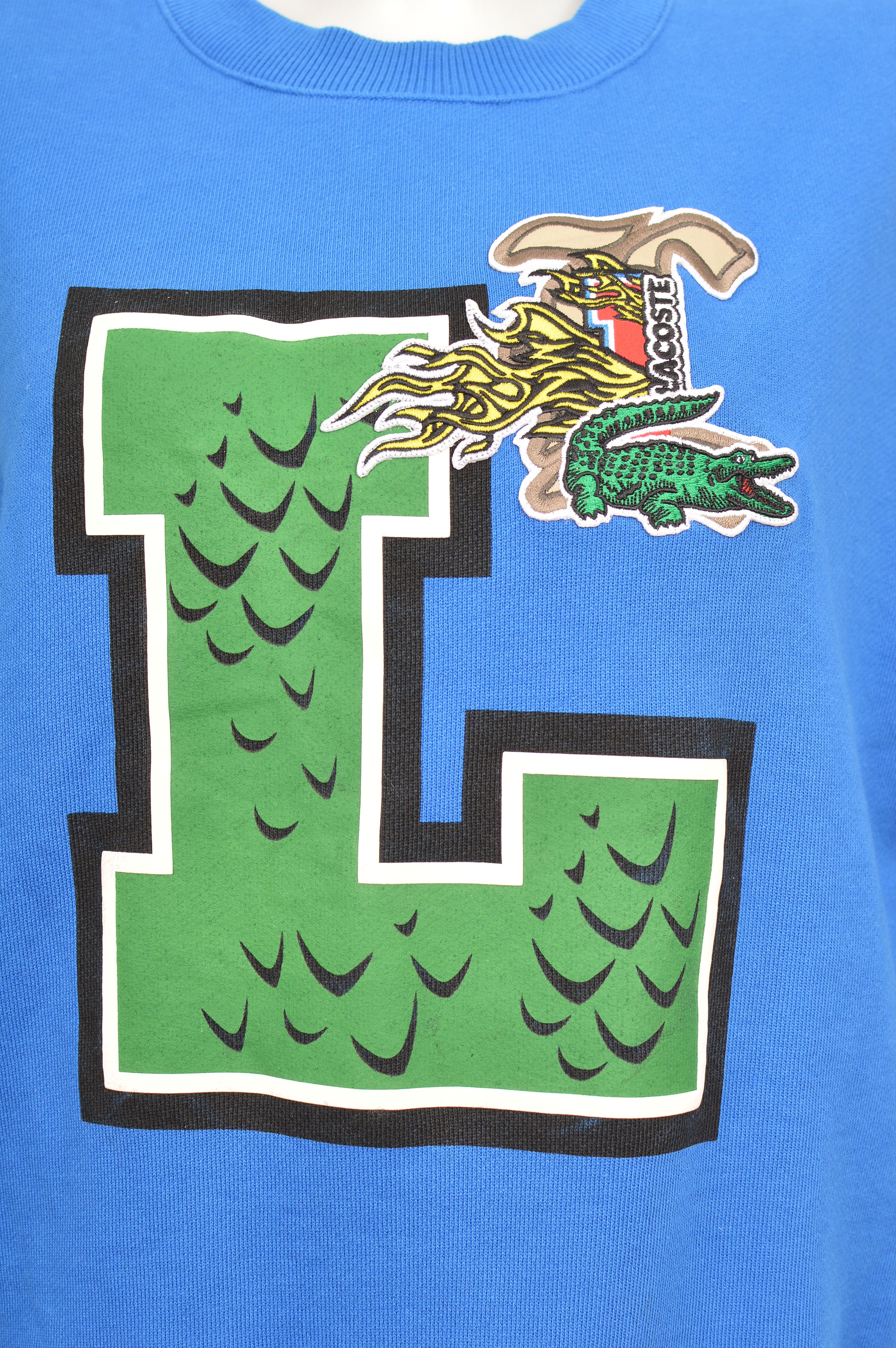 Lacoste Lacoste Women's Oversized Print Branded Sweatshirt Size M / US 6-8 / IT 42-44 - 2 Thumbnail