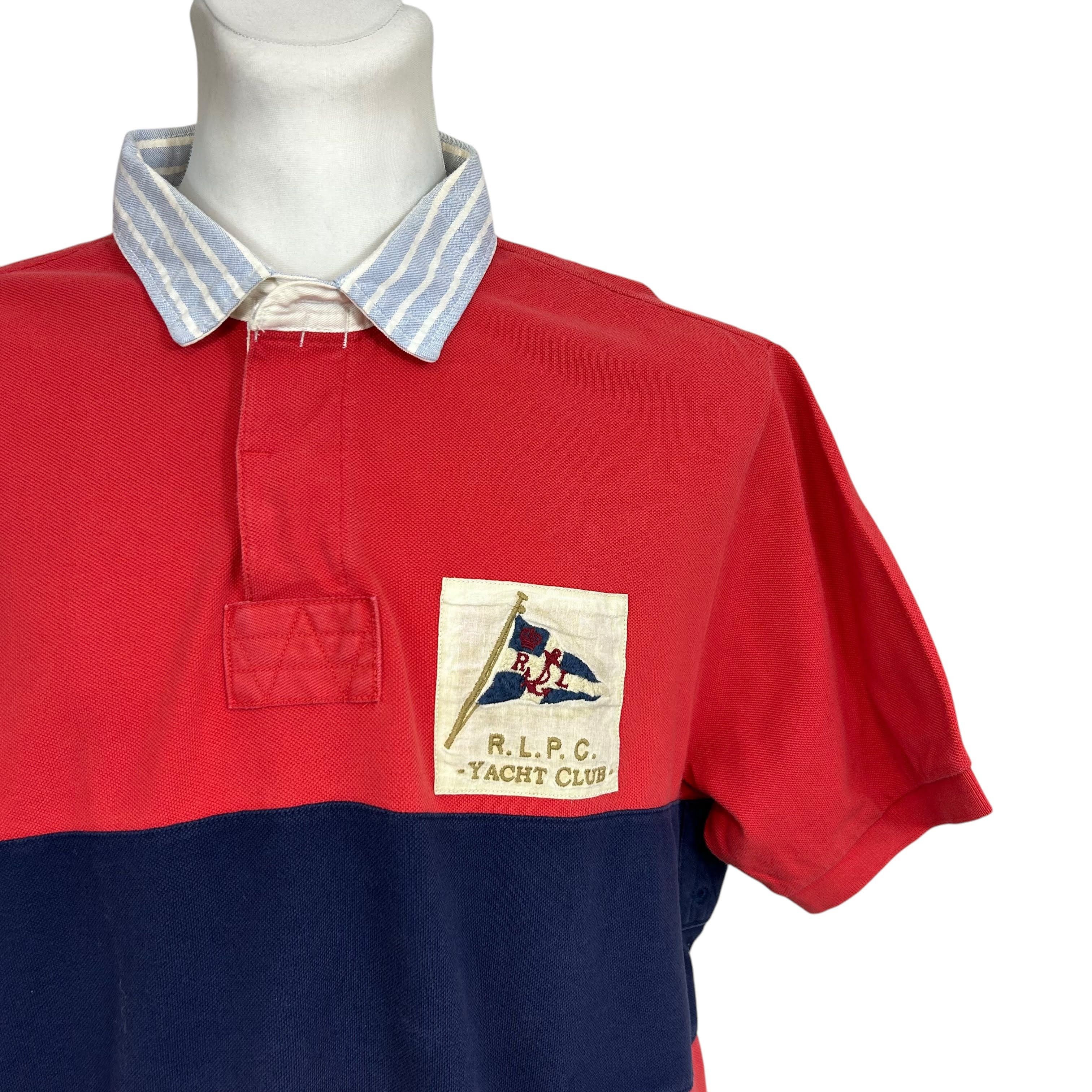 Polo Ralph Lauren Ralph Lauren RLPC Yacht Club Red Short Sleeve Rugby Polo XXL Size US XXL / EU 58 / 5 - 3 Thumbnail