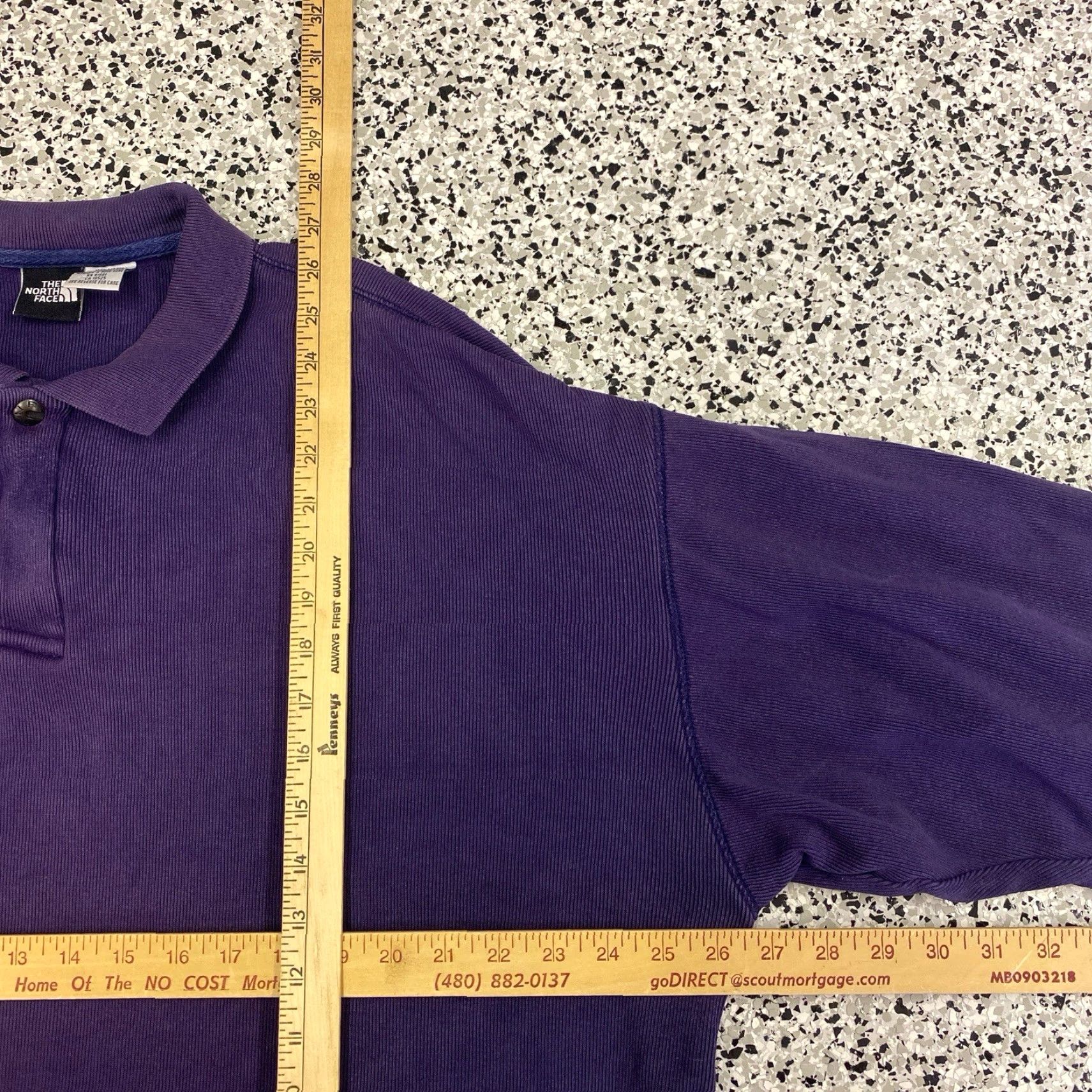 The North Face VINTAGE The North Face Long Sleeve Rugby Polo XL Purple Mens Size US XL / EU 56 / 4 - 3 Thumbnail