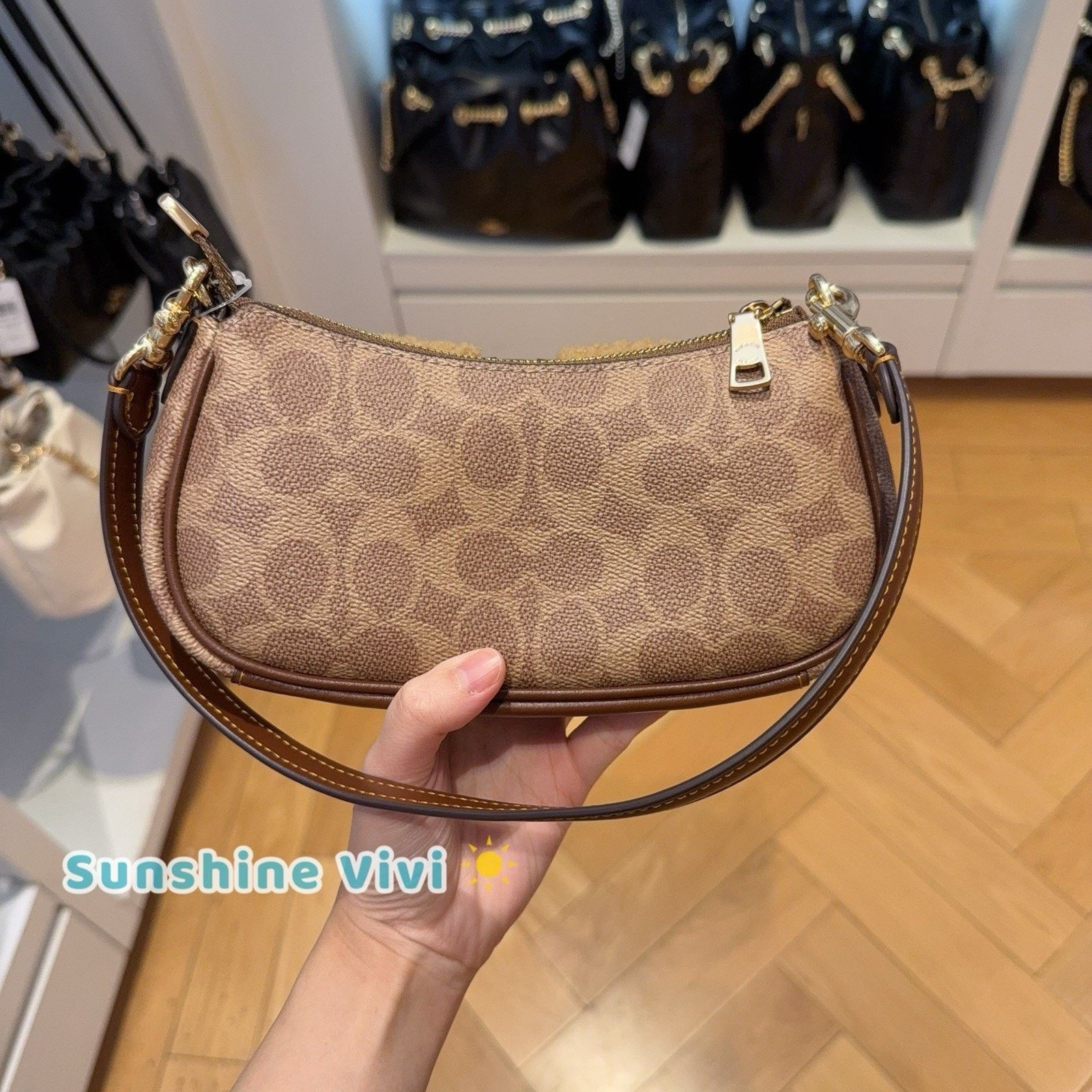Coach NWT Coach CDB13 Ashton Mini Shoulder Bag Signature Canvas Size ONE SIZE - 4 Thumbnail