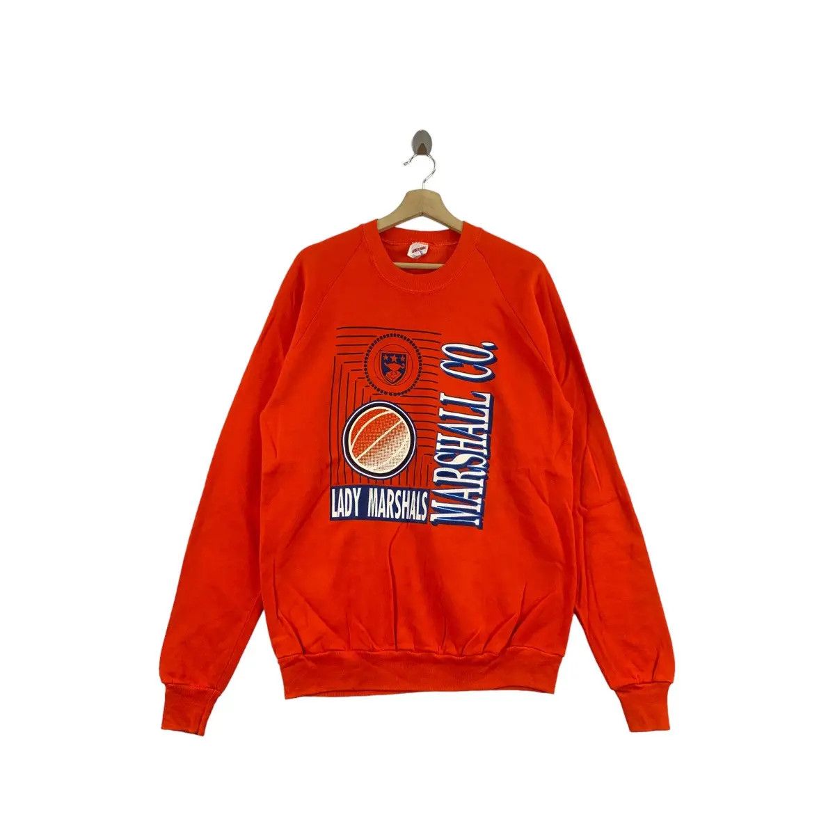 Vintage Vtg 90’ LADY MARSHALS BASKETBALL Made In USA Sweatshirt Size XL / US 12-14 / IT 48-50 - 1 Thumbnail