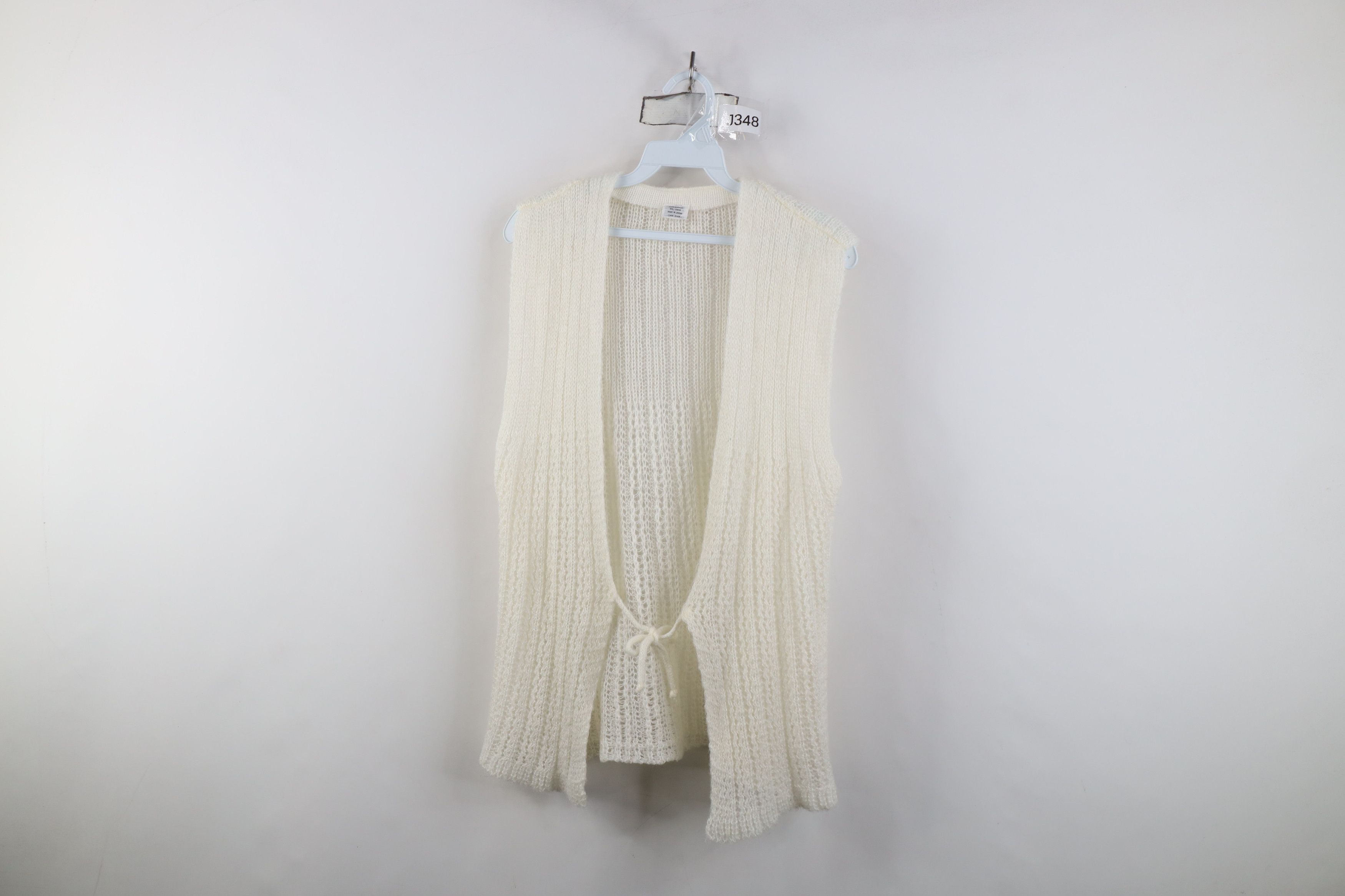 Vintage Vintage 60s 70s Streetwear Crochet Knit Sweater Vest Size M / US 6-8 / IT 42-44 - 1 Thumbnail