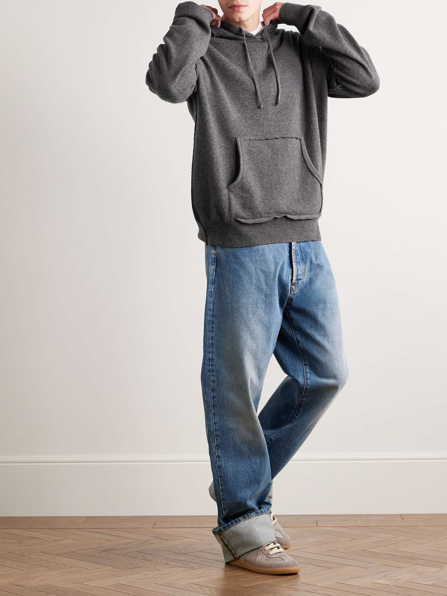 Maison Margiela oc11z0925 Wool and Cashmere-Blend Hoodie in Grey Size US XXL / EU 58 / 5 - 2 Thumbnail