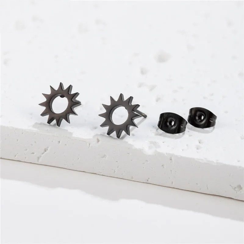 Jewelry Sun Stud Earrings Charm Earring Gift Size ONE SIZE - 1 Thumbnail