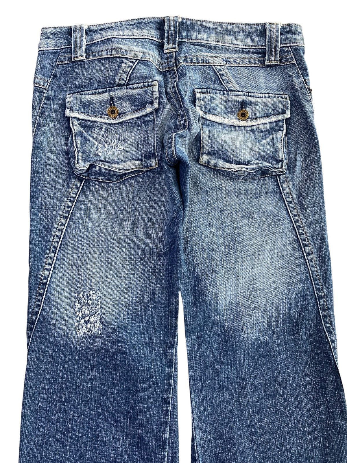 Japanese Brand Camel Road Faded Wash Ripped Style Baggy Jeans Size US 30 / EU 46 - 4 Thumbnail